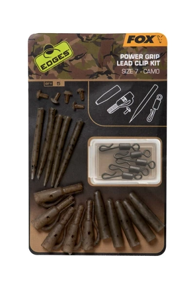 Fox EDGES Power Grip Lead Clip Kit Maat 7 Camo