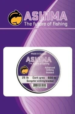 ASHIMA Gangster Dark Brown 20lb Braid Sink 600m